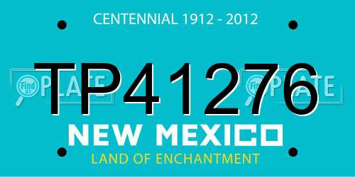 TP41276 New Mexico License Plate