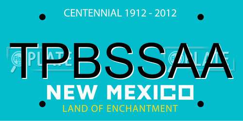 TPBSSAA New Mexico License Plate
