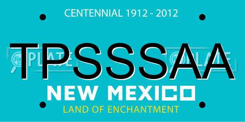 TPSSSAA New Mexico License Plate
