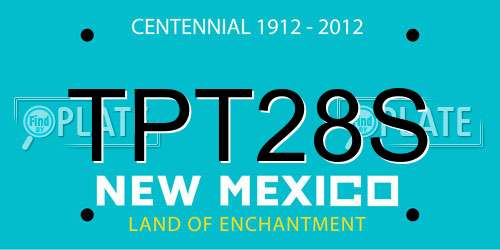 TPT28S New Mexico License Plate