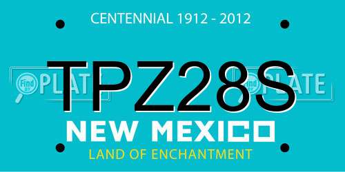 TPZ28S New Mexico License Plate