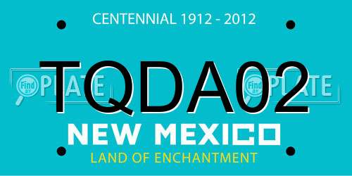 TQDA02 New Mexico License Plate