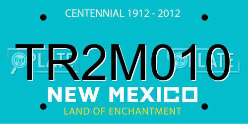TR2M010 New Mexico License Plate