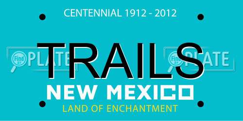 TRAILS New Mexico License Plate
