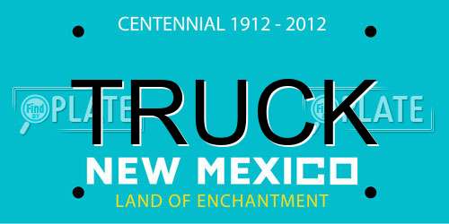 TRUCK New Mexico License Plate