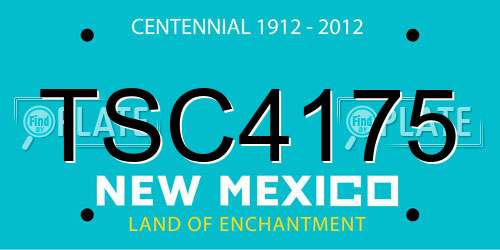 TSC4175 New Mexico License Plate