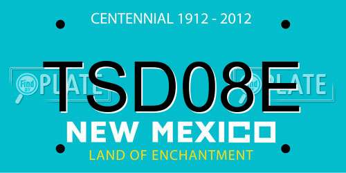TSD08E New Mexico License Plate