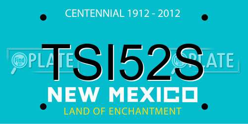TSI52S New Mexico License Plate