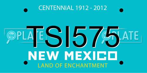 TSI575 New Mexico License Plate