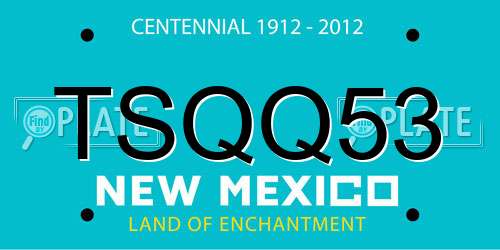 TSQQ53 New Mexico License Plate