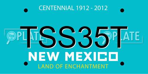 TSS35T New Mexico License Plate