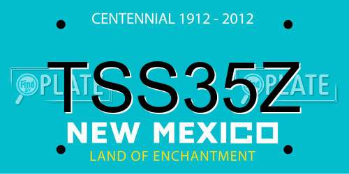TSS35Z New Mexico License Plate