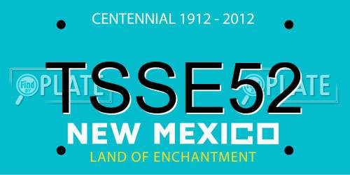TSSE52 New Mexico License Plate