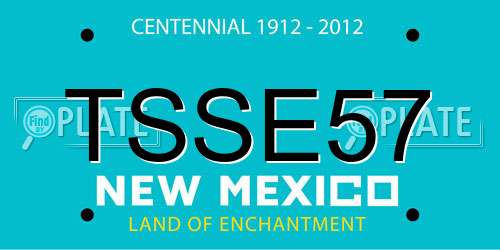 TSSE57 New Mexico License Plate