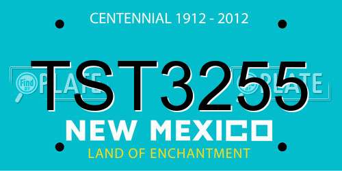 TST3255 New Mexico License Plate