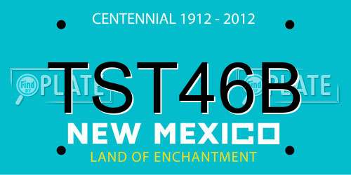 TST46B New Mexico License Plate