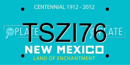 TSZI76 New Mexico License Plate