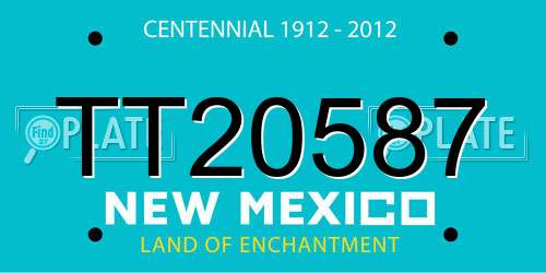 TT20587 New Mexico License Plate