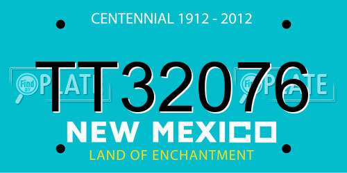TT32076 New Mexico License Plate