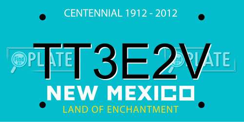 TT3E2V New Mexico License Plate