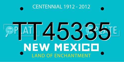 TT45335 New Mexico License Plate