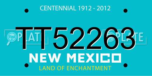 TT52263 New Mexico License Plate