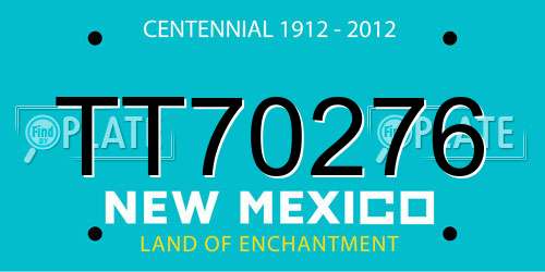 TT70276 New Mexico License Plate