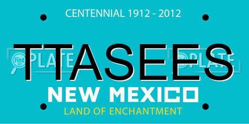 TTASEES New Mexico License Plate