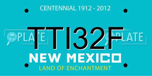 TTI32F New Mexico License Plate