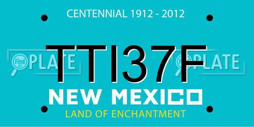 TTI37F New Mexico License Plate