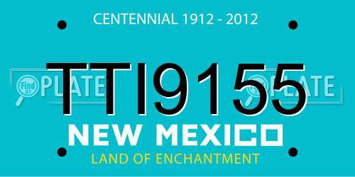 TTI9155 New Mexico License Plate