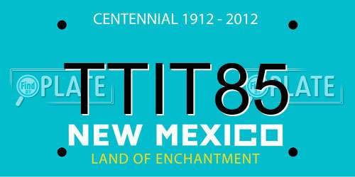 TTIT85 New Mexico License Plate