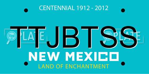 TTJBTSS New Mexico License Plate