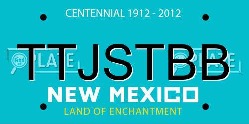 TTJSTBB New Mexico License Plate