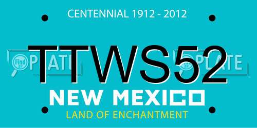 TTWS52 New Mexico License Plate