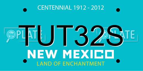 TUT32S New Mexico License Plate