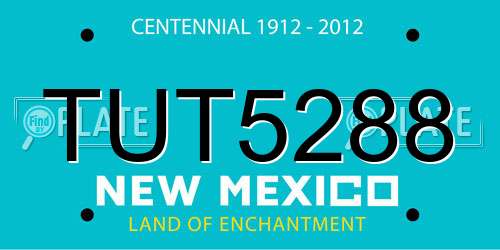 TUT5288 New Mexico License Plate