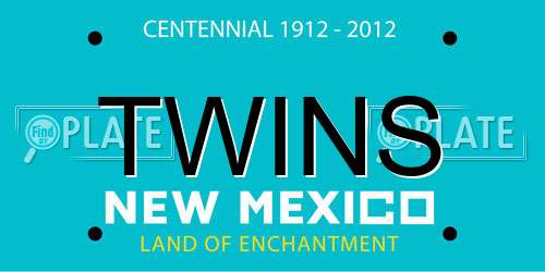 TWINS New Mexico License Plate