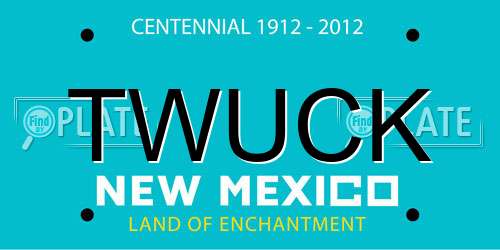 TWUCK New Mexico License Plate