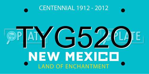 TYG52O New Mexico License Plate