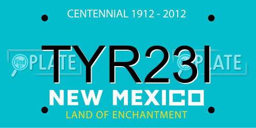 TYR23I New Mexico License Plate