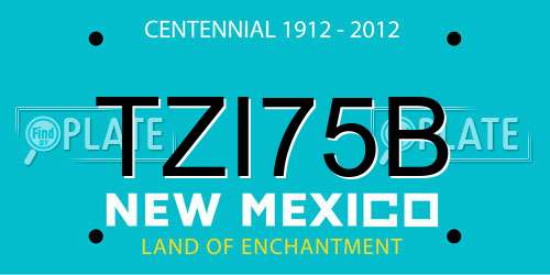 TZI75B New Mexico License Plate
