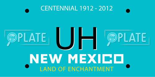 UH New Mexico License Plate