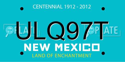 ULQ97T New Mexico License Plate