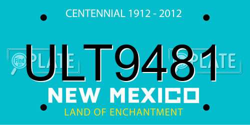 ULT9481 New Mexico License Plate