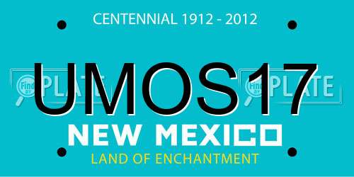 UMOS17 New Mexico License Plate