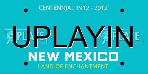 UPLAYIN New Mexico License Plate