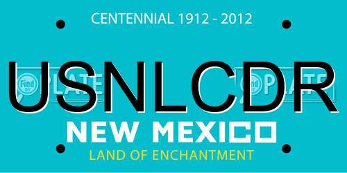 USNLCDR New Mexico License Plate
