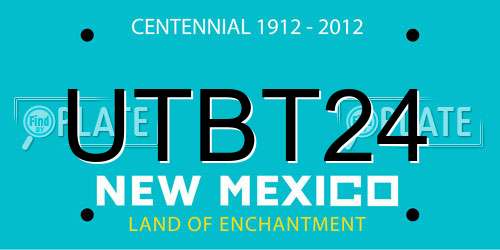 UTBT24 New Mexico License Plate