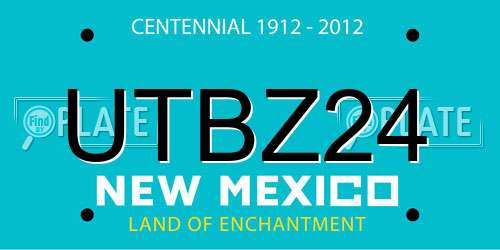 UTBZ24 New Mexico License Plate